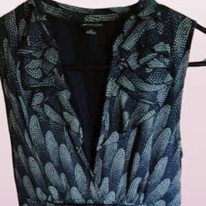 I Heart Ronson Ruffled V Neck Dress Size M